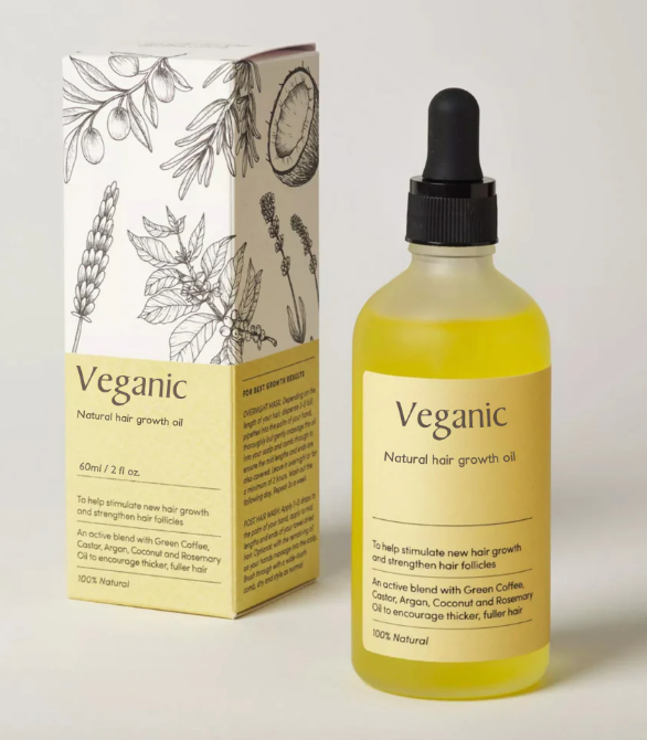 ACEITE VEGANO NATURAL PARA EL CRECIMIENTO DEL CABELLO - VEGANIC 30ML